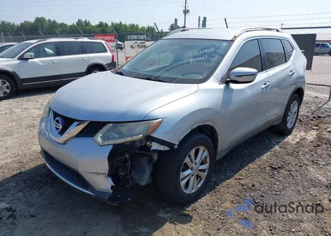 2016 Nissan Rogue Sv из США, поврежденный, VIN KNMAT2MT6GP619084